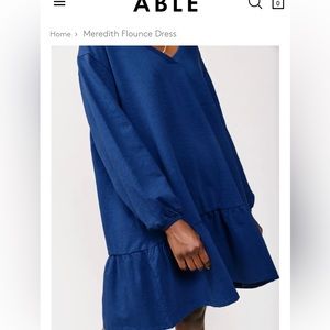 Able Meredith flounce dress. Medium. NWT. Loose fit.